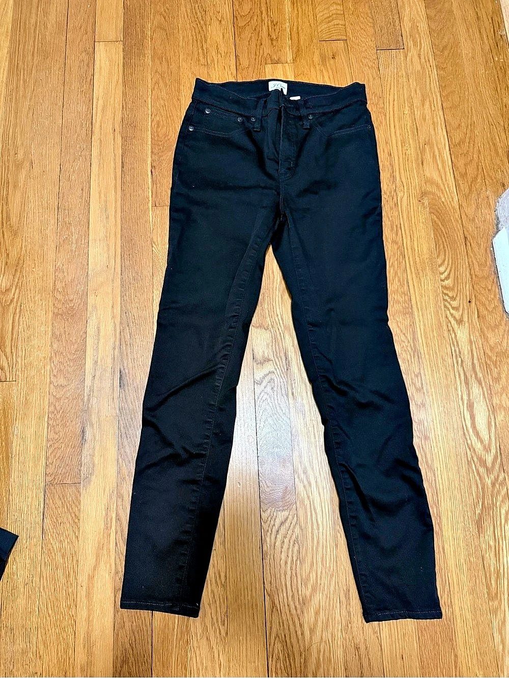 J.Crew Skinny Jeans in Black Waist 27